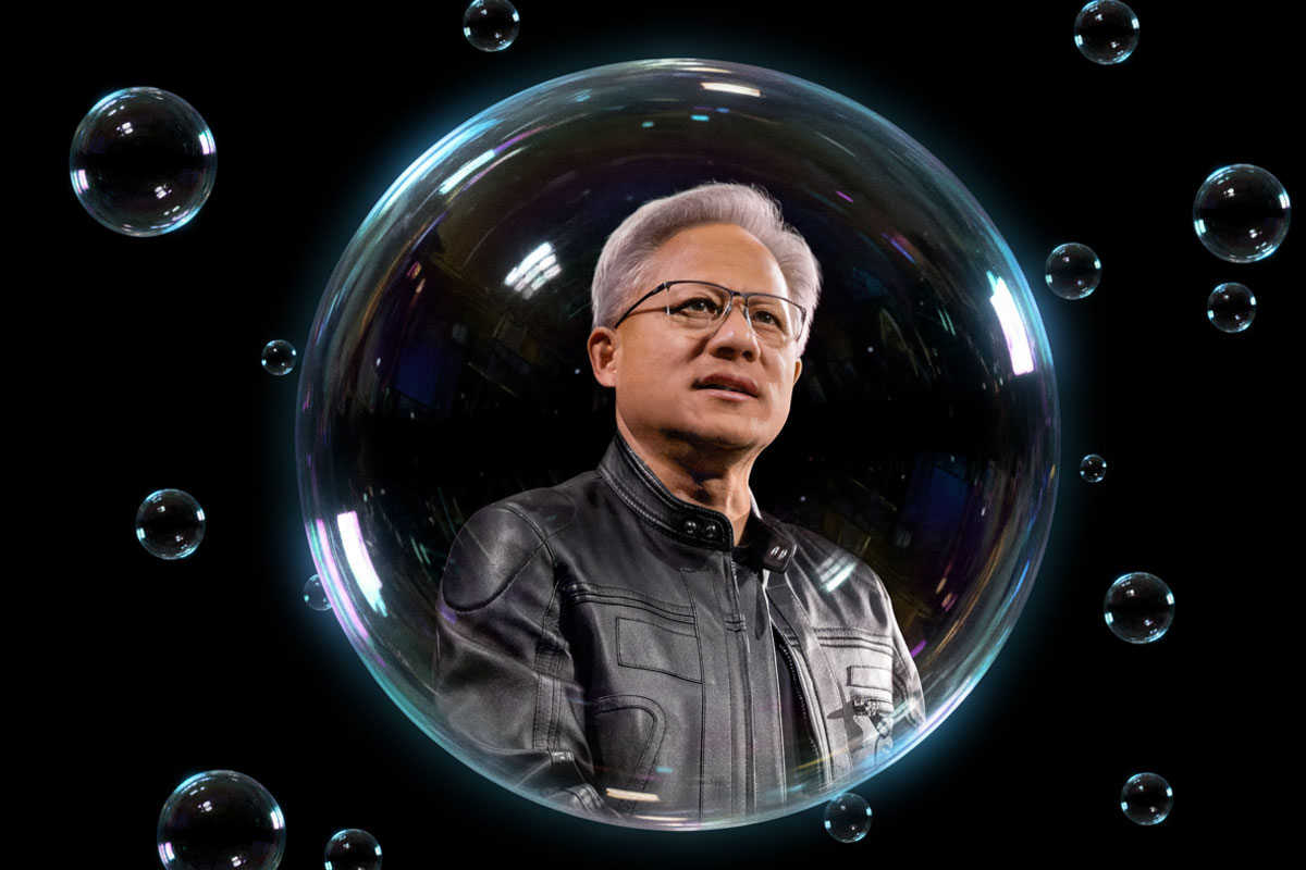 Bolha de IA da Nvidia: CEO Vê Revolução, Mas Céticos Apontam Riscos Iminentes